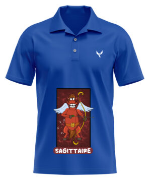 Polo Homme Sagittaire blue