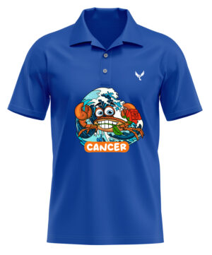 Polo Homme Cancer Blue